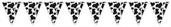 Cow Print Pennant Banner