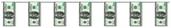 100 Bill Pennant Banner