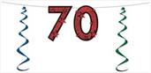 "70" Glittered Streamer