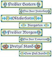 Oktoberfest Sign Cutouts