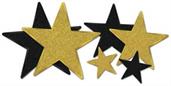 Glittered Foil Star Cutouts