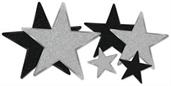 Glittered Foil Star Cutouts