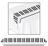 Printed Piano Keyboard Table Runner