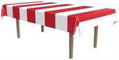 Red & White Stripes Tablecover