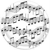 Musical Notes Plates