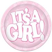 It's A Girl! Plates