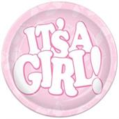 It's A Girl! Plates