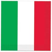 Red, White & Green Beverage Napkins