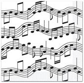 Musical Notes Luncheon Napkins