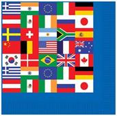 International Flag Luncheon Napkins
