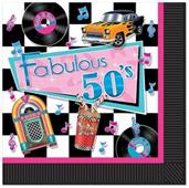 Fabulous 50's Luncheon Napkins