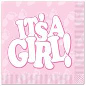 It's A Girl! Luncheon Napkins