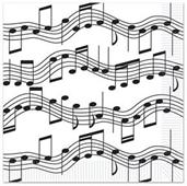 Musical Notes Beverage Napkins