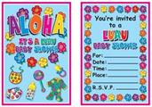 Hula Baby Invitations