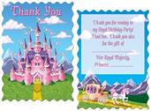Princess Party Thank You Notes