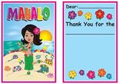Hula Baby Thank You Notes