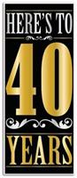 Here's To "40" Years Door Cover