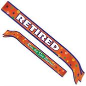 Retired Now The Fun Begins! Satin Sash