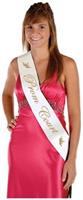 Prom Court Satin Sash
