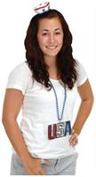 Patriotic Sailor Hat Hair Clip