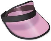 Clear Cerise Plastic Dealer's Visor