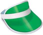 Clear Green Plastic Dealer's Visor