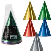 Pkgd Foil Cone Hats