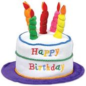 Plush Birthday Cake Hat