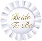 Bride To Be Satin Button
