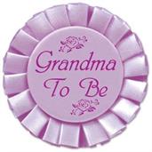 Grandma To Be Satin Button
