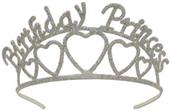 Glittered Metal Birthday Princess Tiara