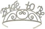 Glittered Metal Bride To Be Tiara