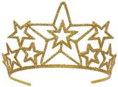 Glittered Metal Star Tiara