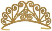 Glittered Metal Tiara