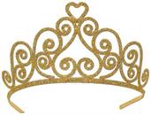 Glittered Metal Tiara