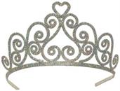 Glittered Metal Tiara