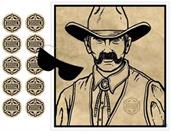 Pin The Badge On The Sheriff Game