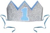 Glittered Baby's "1st" Birthday Crown
