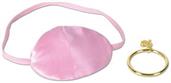 Pink Pirate Eye Patch w/Plastic Earring