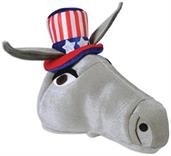 Plush Patriotic Donkey Hat
