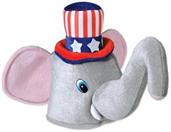Plush Patriotic Elephant Hat