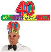 Look Who's "40" Headband