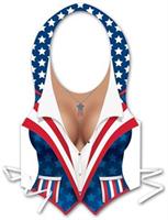 Plastic Female Patriotic Vest