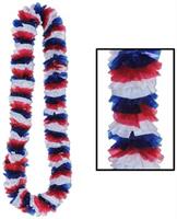 Soft-Twist Patriotic Poly Leis