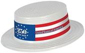 White Plastic Skimmer w/Semiquin Band
