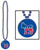 Beads w/Democratic Medallion