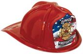 Red Plastic Jr Firefighter Hat