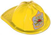 Yellow Plastic Fire Chief Hat