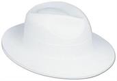 White Velour Fedora