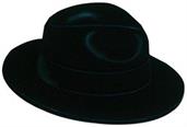 Black Velour Fedora